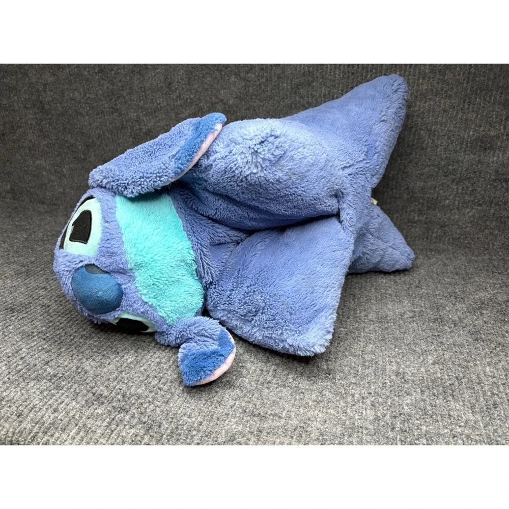 Disney Parks Stitch Pillow Pet Blue Plush Lilo & Stitch Large Foldable Cushion